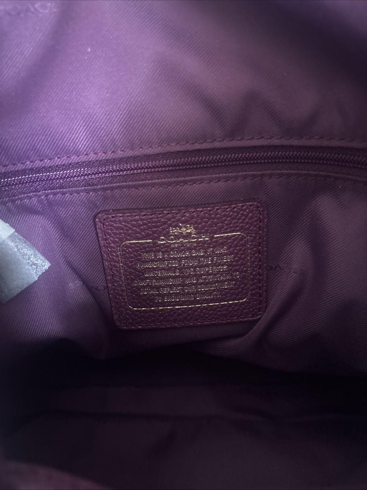 NWT COACH 37160 Edie Shoulder Bag LIeya Plum/Field Flora Leather Handbag
