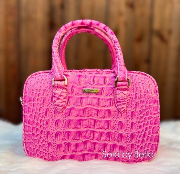 NWT Brahmin Mara Candy Pink Melbourne Satchel Crossbody Bag Purse MSRP $345