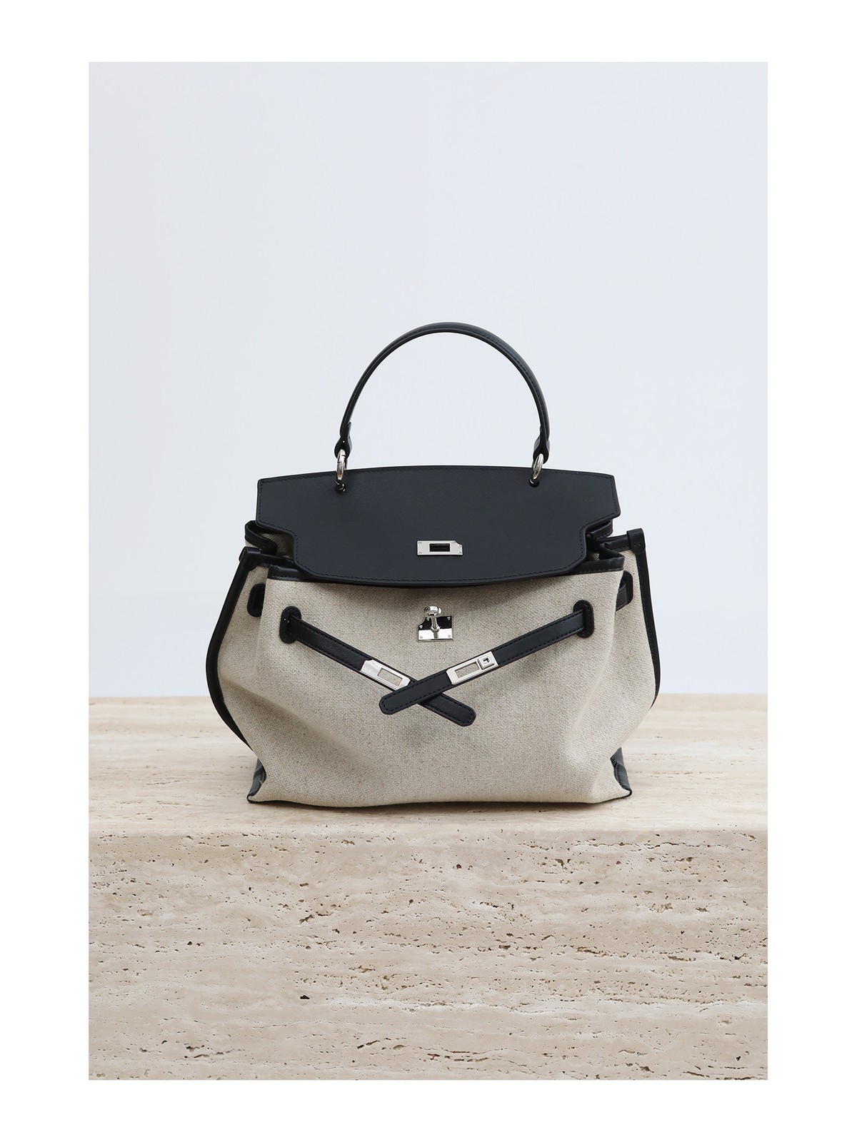 Shevennie 2026 Spring Summer Linen Leather Backpack Tote Bag