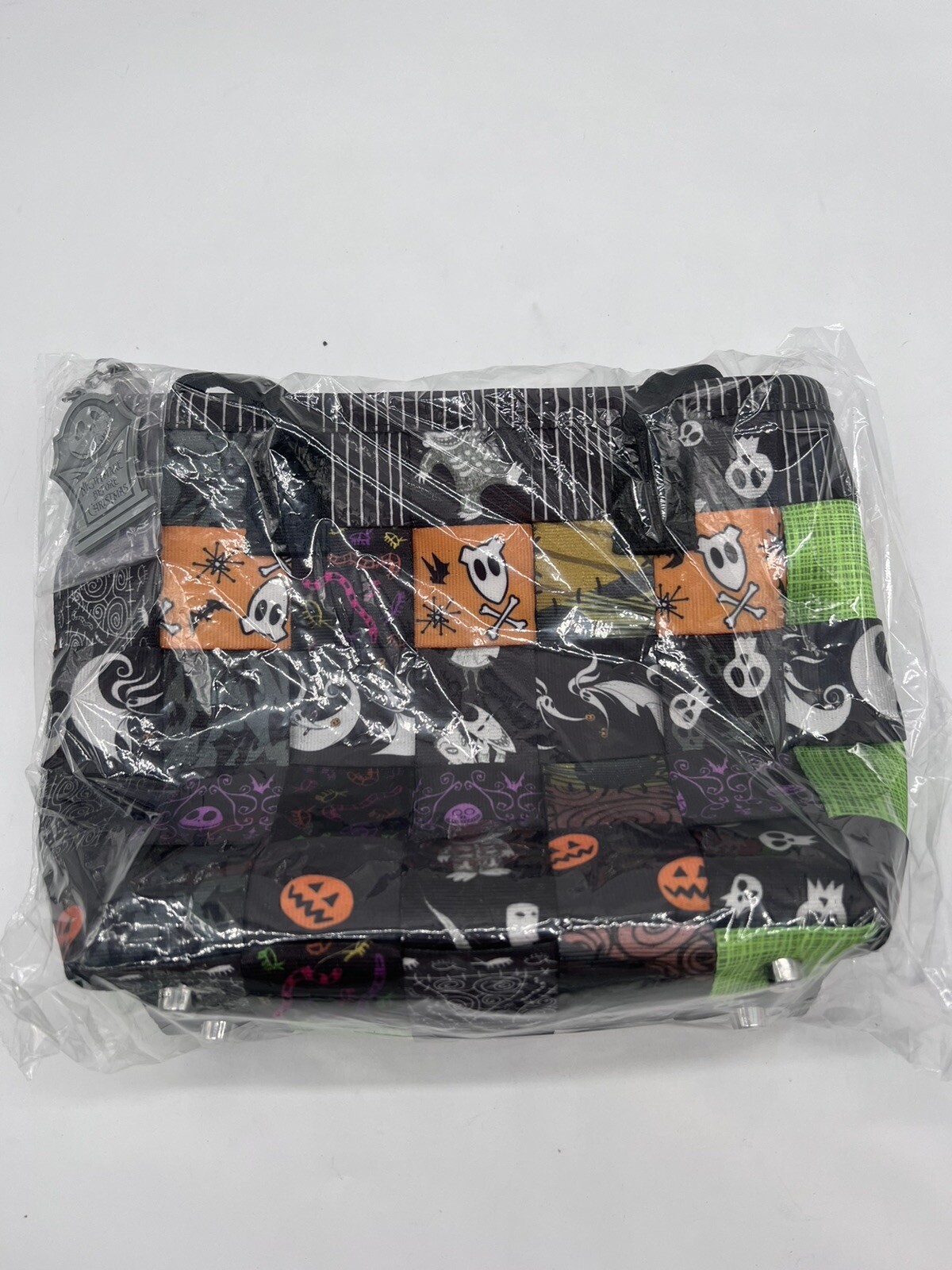 Harveys Nightmare Before Christmas Patchwork Crossbody Tote Jack Skellington
